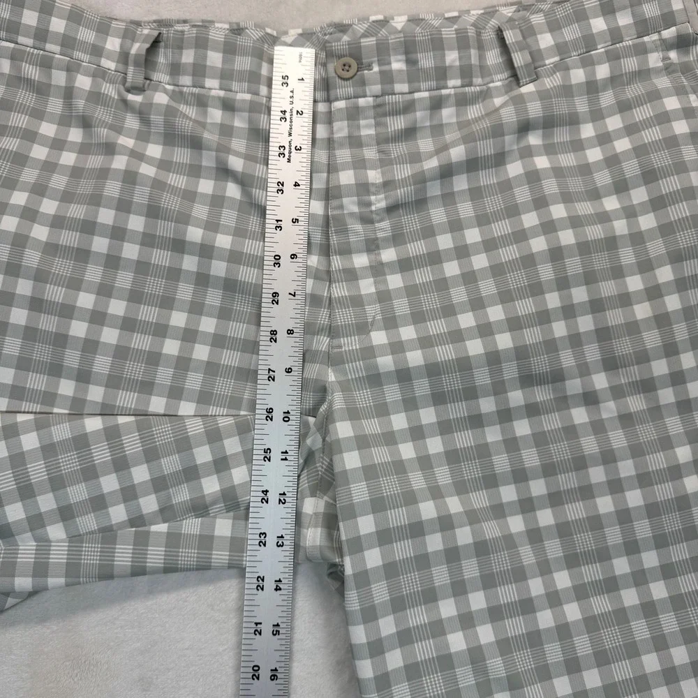 Nike Golf Dri-FIT Shorts Gray‎ Plaid Lightweight Size 40 READ